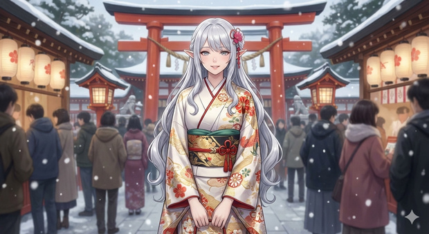 Winter Elf Life Illustration Pack｜エルフの冬物語イラスト素材集（5枚）