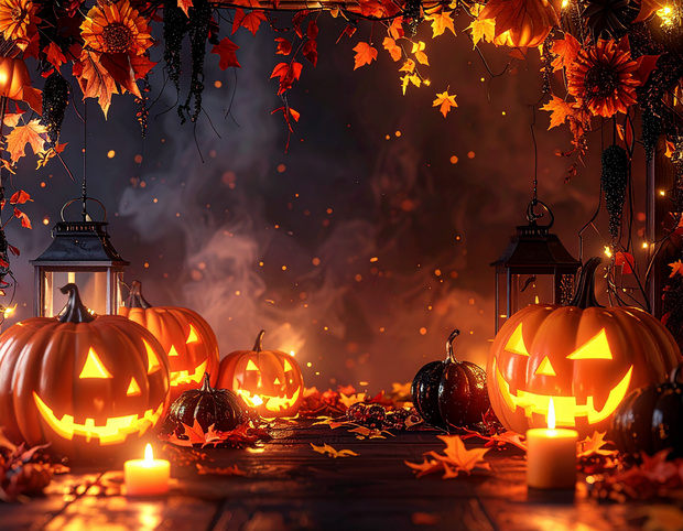 ハロウィン幻想背景素材 10枚セット｜ダークファンタジー・Halloween デジタル素材