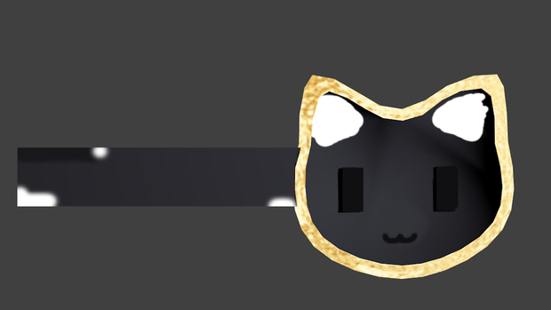 猫ヘアピン