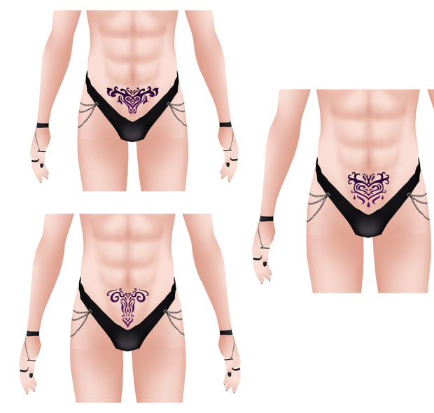 Womb Tattoo for VRoid - Pack of 3 (淫紋)