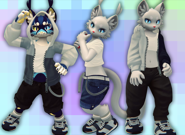Casual Outfit for Mayu | Modular Prefab | VRChat Avatar