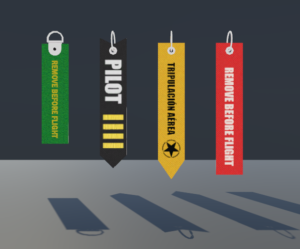 Remove Before Flight Keychains