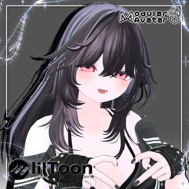 ロングレイヤーヘア・Long layered hair【6 avatars】