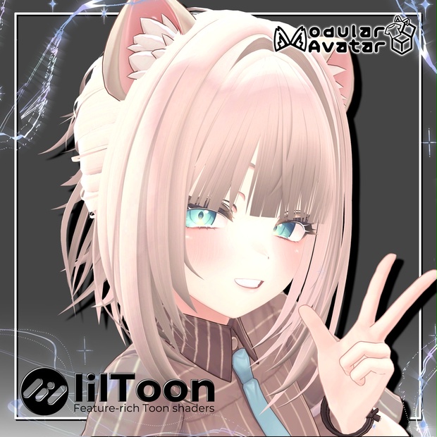 バンスクリップポニーテール【10アバター対応】【VRChat】 - iO_Store - BOOTH