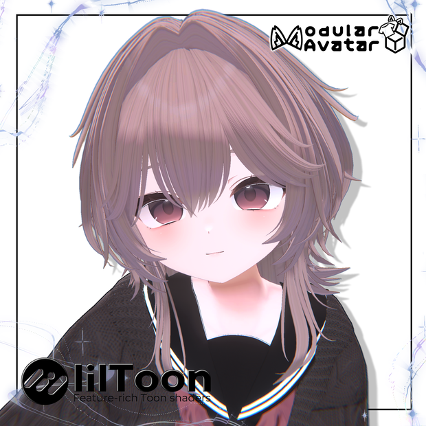 【VRC Hair】✦ Soft Wolf Cut ✦【15アバター対応】