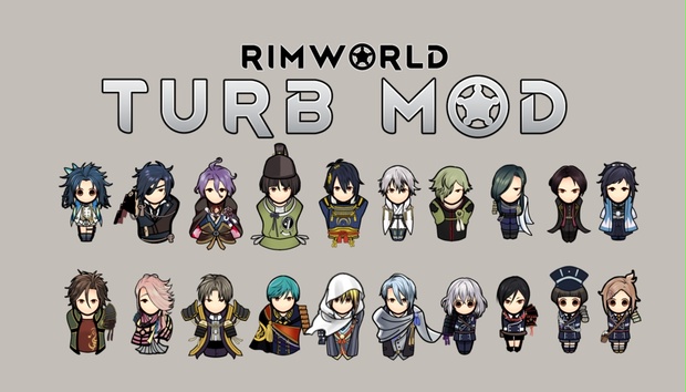 Rimworld1 1 1 2 刀剣乱舞mod 髪型 服 Turb Tourabuset Etos Booth