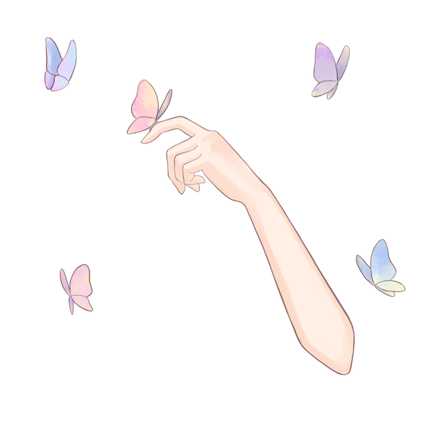 蝶がとまる素材🦋