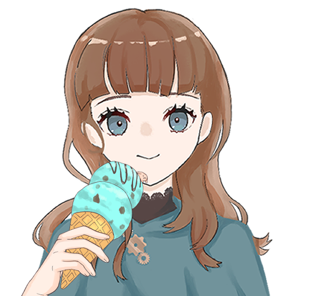 チョコミントアイス🍨