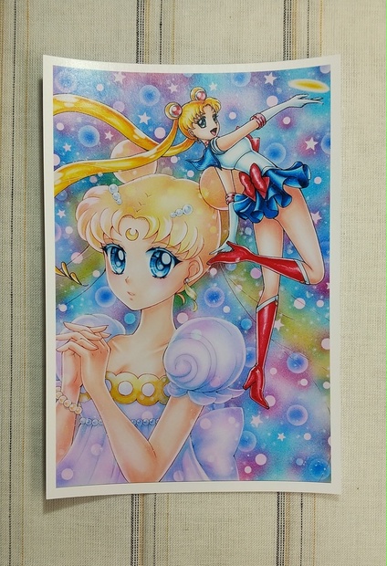 同人ポストカード セーラームーン プリンセス セレニティ Manaronnonazo Booth