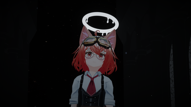 White dripping halo
