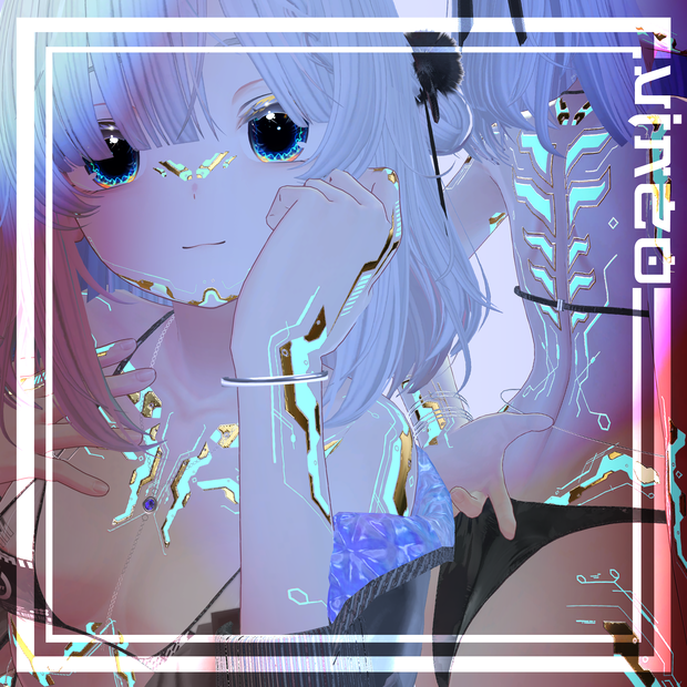 『Gold Cyberpunk Shinano』しなの-Eyes+Makeup+Body Tex HD