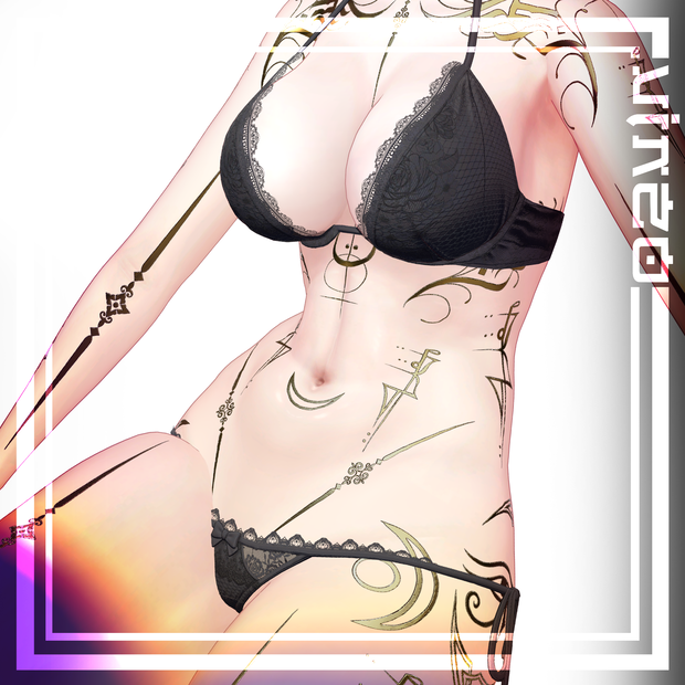『冥界のタトゥ』 Tattoos 入れ墨 *テクスチャ* /HD 4k Textures