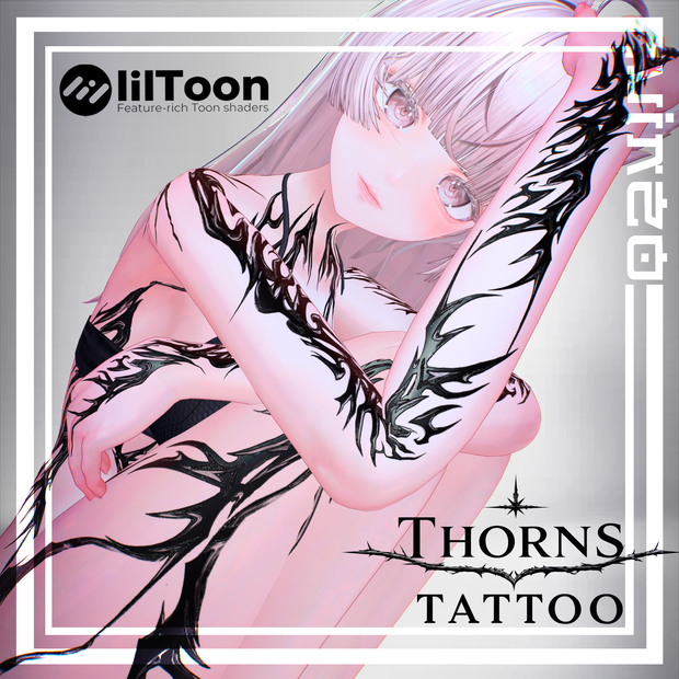 【Thorns Tattoo - 26 Avatars】 4k Textures 入れ墨 *テクスチャ* /HD