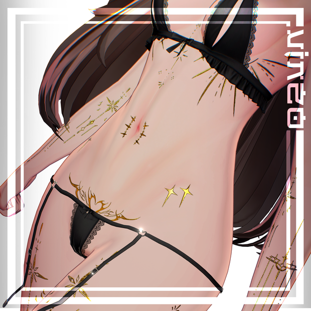 𓆩♡Venus Tattoos Kaguya Rurune & Mizuki ♡𓆪 入れ墨 *テクスチャ/4k HD