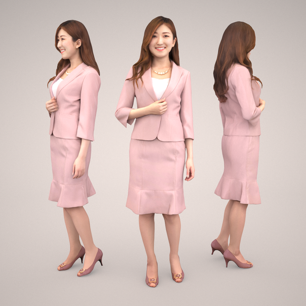 3D人物素材ポーズド 055_Mao