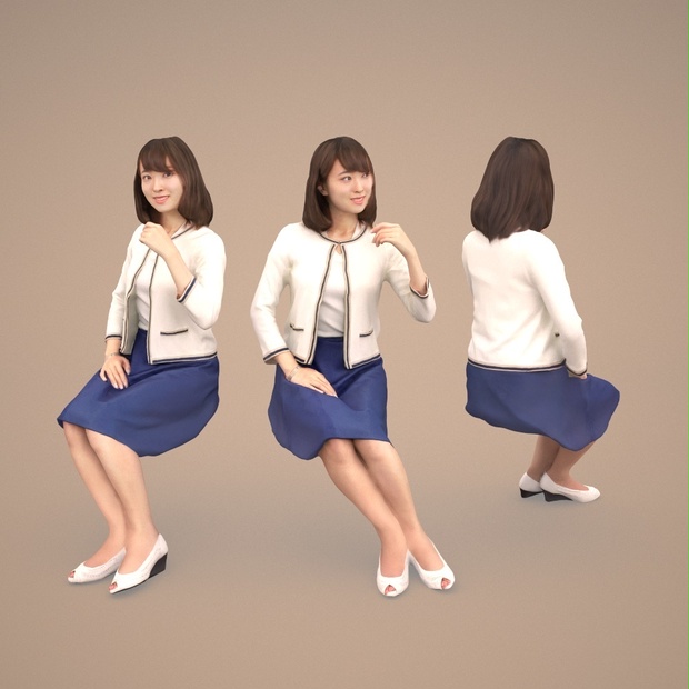 3D人物素材ポーズド 015_Kana