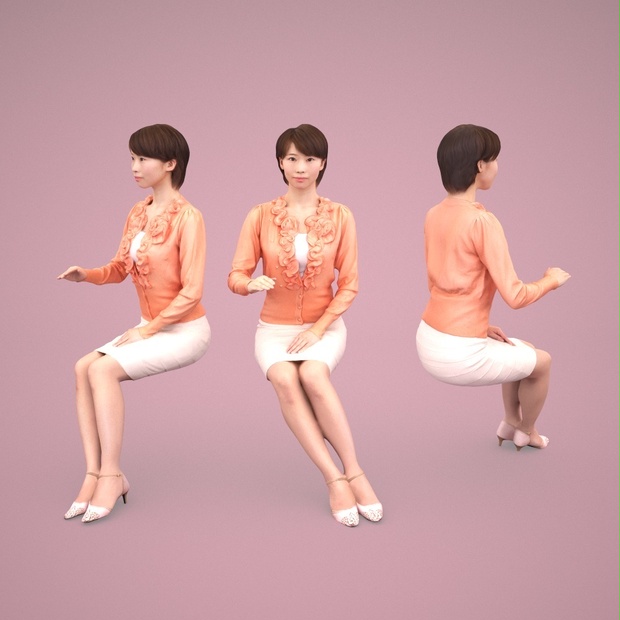 3D人物素材ポーズド 029_Haru