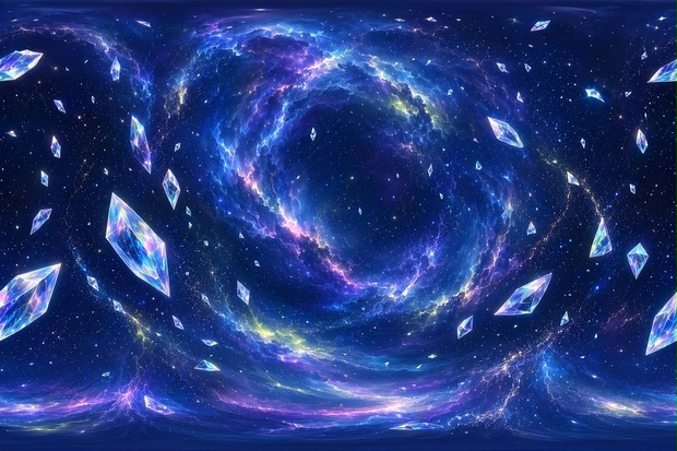 【360度天球背景】宇宙・星雲・サイバー空間 Skybox素材 32枚セット（シームレス・ゲーム開発・VR用）