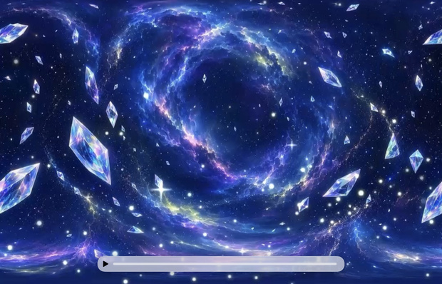 【ゲーム開発＆配信用】宇宙・サイバー空間 背景アセット豪華フルパック（360度天球背景32枚 ＋ キラキラ動く背景動画セット）