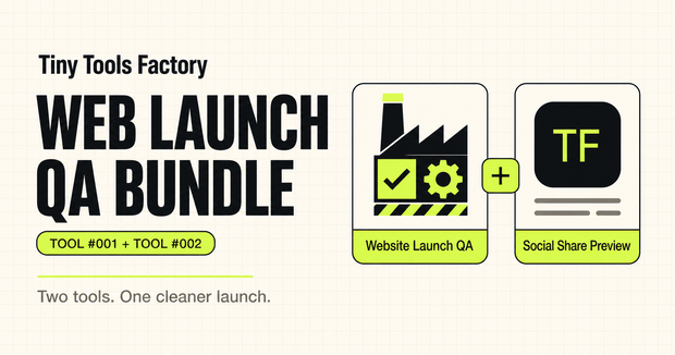 Web Launch QA Bundle｜Webサイト公開前・SNS共有チェック2商品セット（Next.jsソースコード）