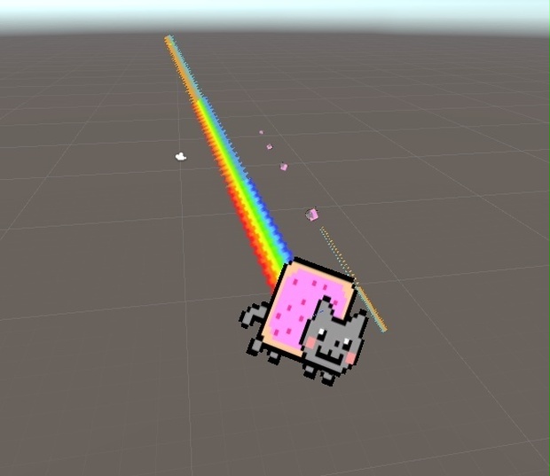 Nyan Cat Gun Particles (valid for vrchat)