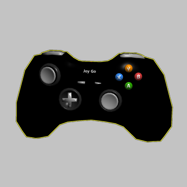 game joypad / gamepad / joystick / ゲーム用ジョイパッド / 게임 조이스틱 (low-poly model)