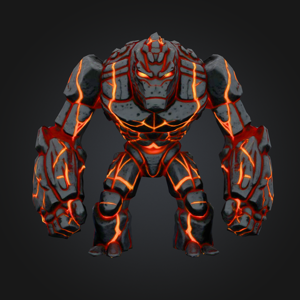溶岩ゴーレム (Volcanic  golem) 용암 골렘