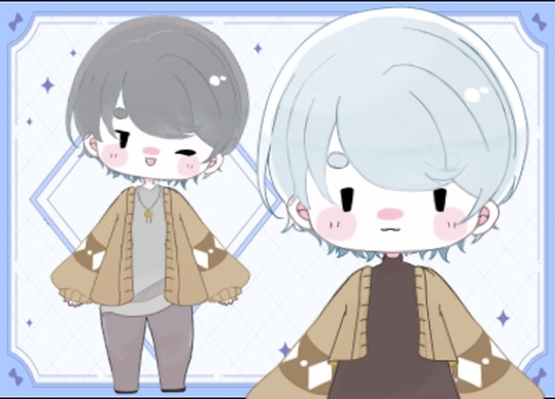 【live2d汎用モデル】中性的なゆるめミニキャラ男の子【差分あり】