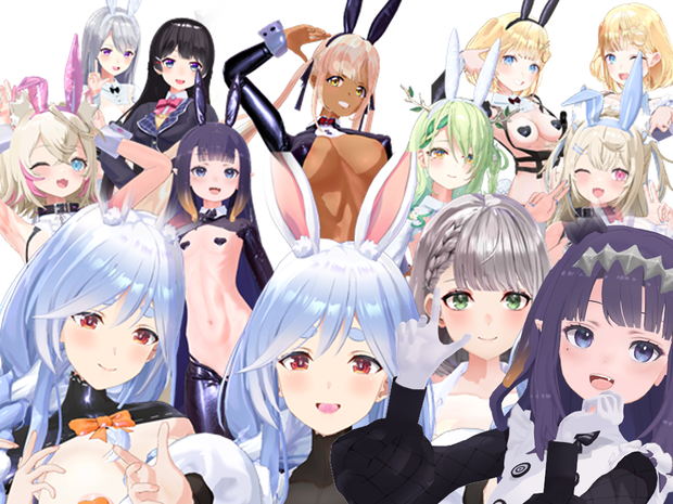 【2024】Vtuberファンモデルpmx&VRMセット/単体版