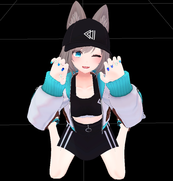 [無料]【AFK】猫(にゃんにゃん)座りポーズ