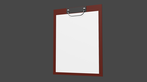 roughly made clipboard / 대충 만든 클립보드