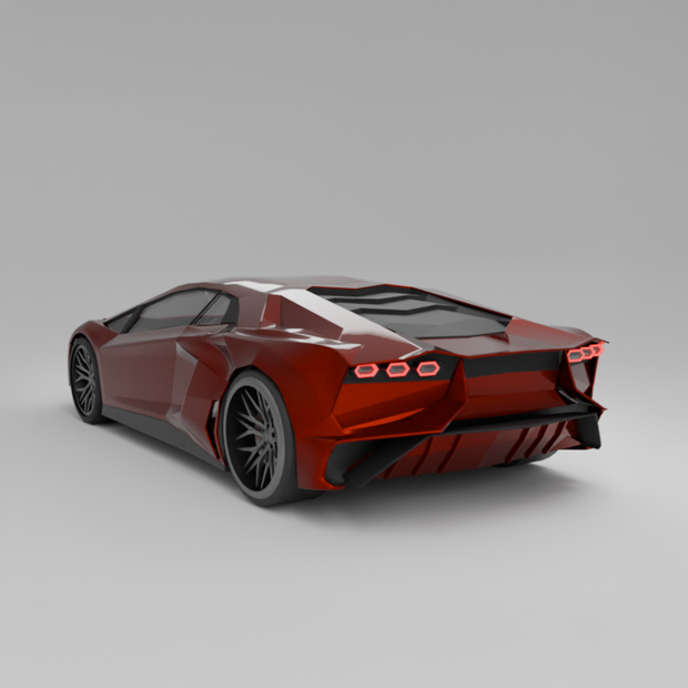 スポーツカー　３Dモデル