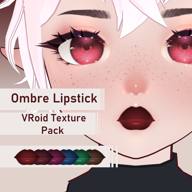Ombre Lipstick - VRoid Texture Pack