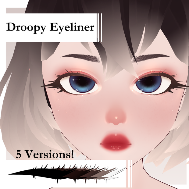 Droopy Eyeliner - VRoid Texture