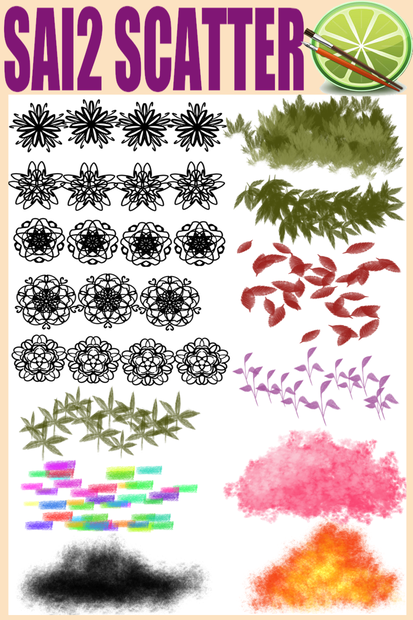 SAI2 scatter brushes