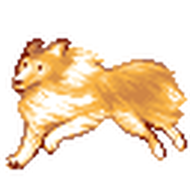 走る犬　64X64チップ