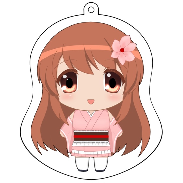 朝比奈みくるミニスカ和服アクリルキーホルダー 未来未来 Booth
