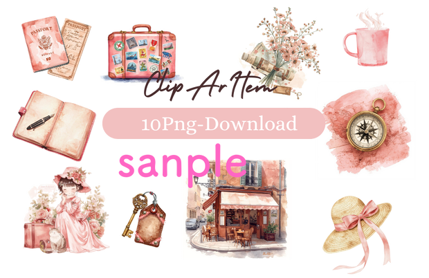 TABIシリーズ・旅のクリップアート（個別販売） TABIシリーズ