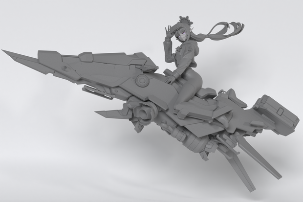 ブルーアーカイブ　臨戦ひまり　ガレージキット（1/9スケール）
