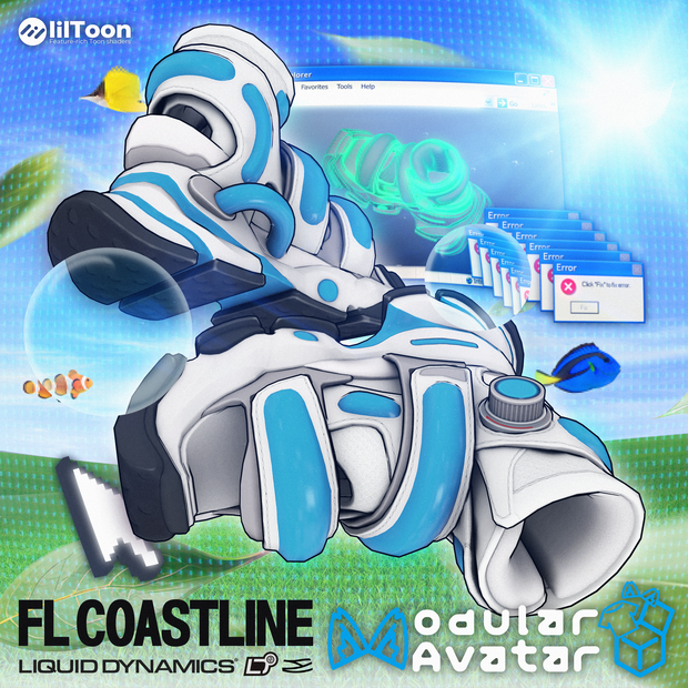 [VRChat想定] FL LIQUID DYNAMICS COASTLINE 2026 サンダル
