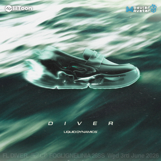 [VRChat想定] FL LIQUID DYNAMICS DIVER スニーカー