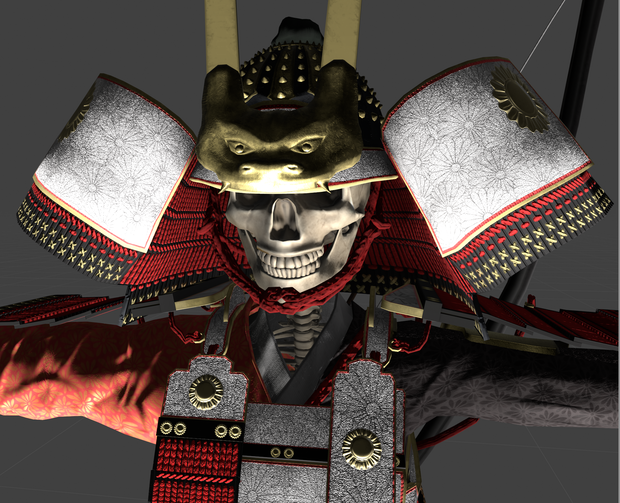 C00アバター3Dモデル 大鎧