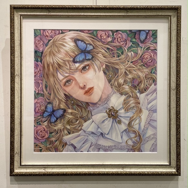 アナログ　原画イラスト 水彩画原画0002