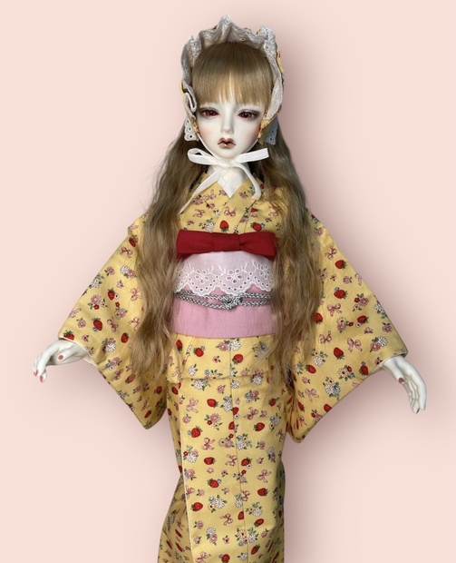 1/3ドール用 着物セット 黄色 - jewelilico - BOOTH