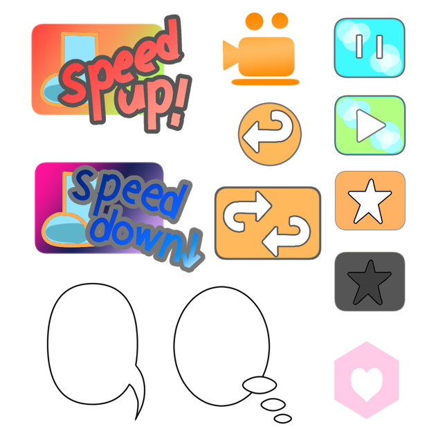 cluster向けサイズ1080pxのUI