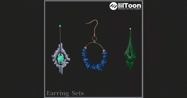 【VRChat想定】Earring Sets