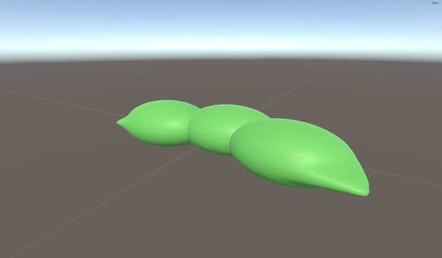 あいうえお順シリーズ 04_枝豆 3Dモデル（FBX付き） 
