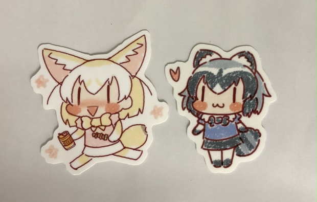 けものフレンズのステッカー アライさん フェネック Aoinu0701 Booth