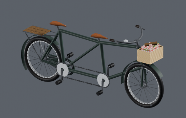 【Unity・cluster対応】タンデム自転車 / Tandem Bicycle