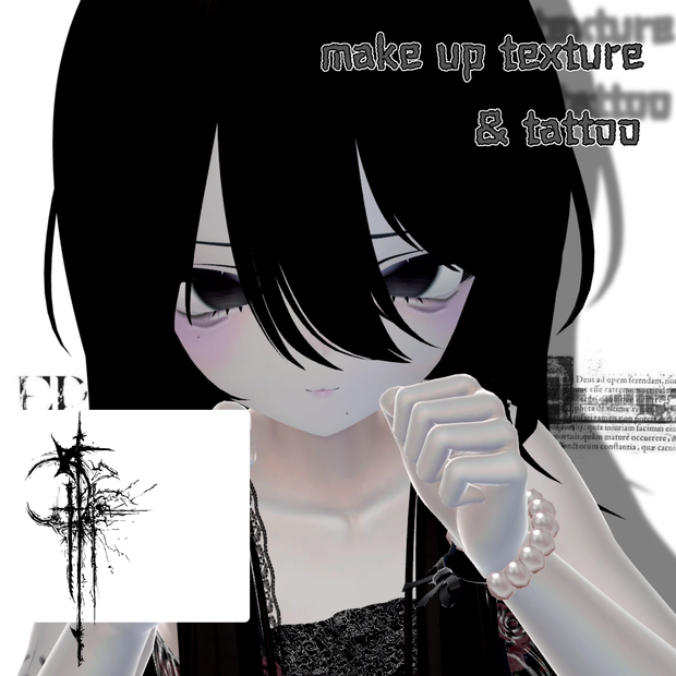 ‪<manuka>  ✝︎ / make up texture＋bodytattoo